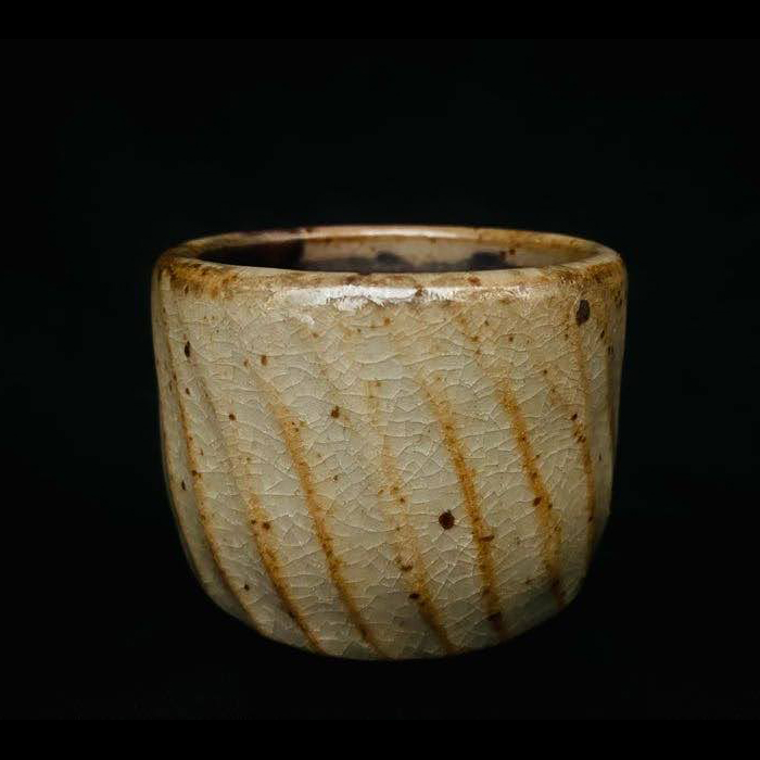 Black whiskey cup